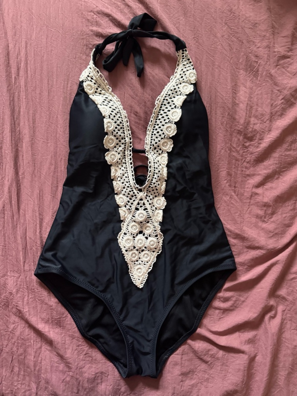 Kona Sol Black One-Piece Swimsuit